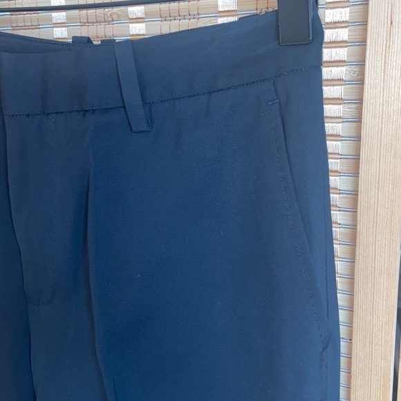 Suistudio crêpe high waist wide leg slim waist long tuxedo trousers 26waist - Picture 4 of 10